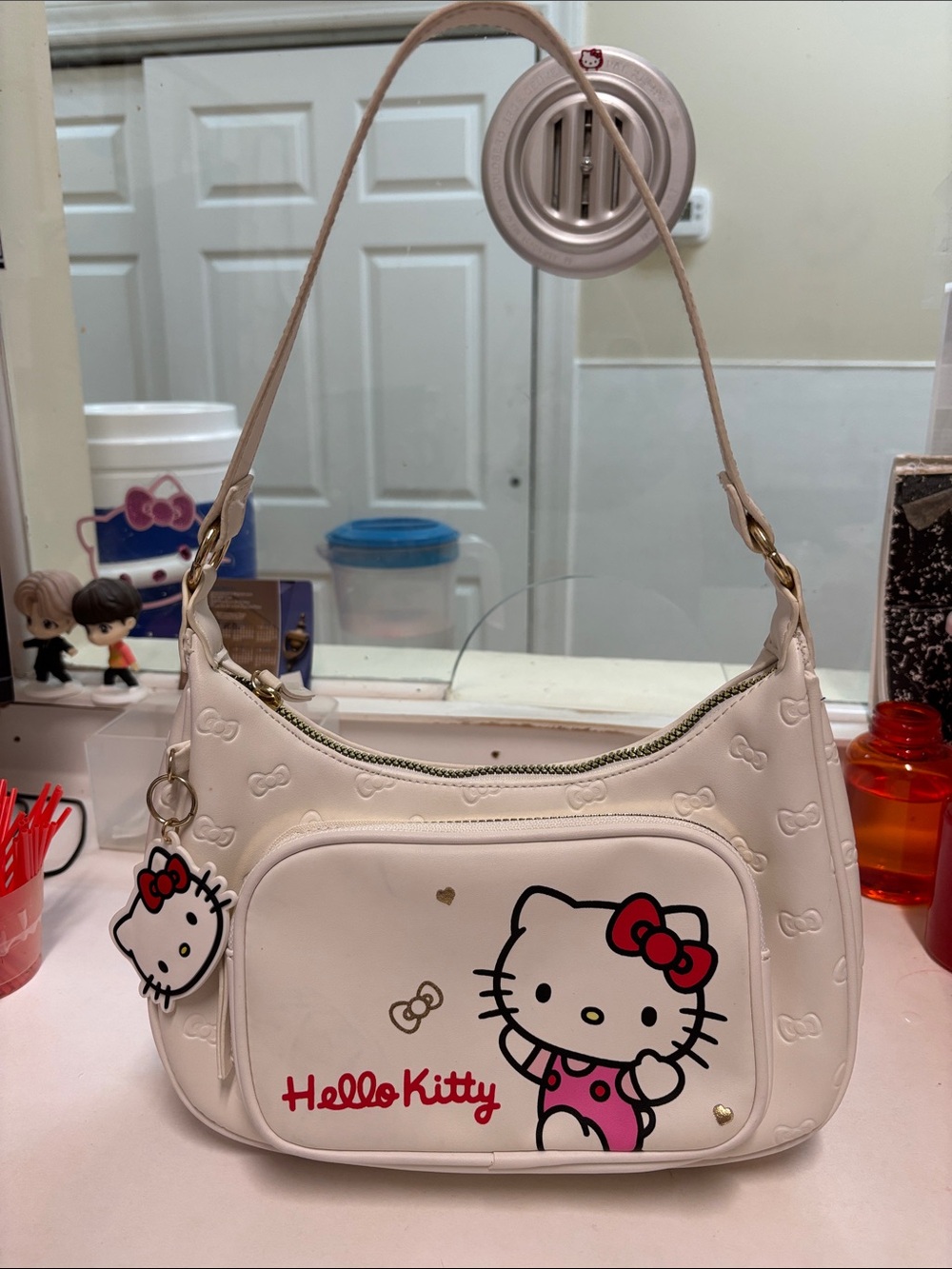 Hello Kitty Shoulder Bag with Red Accents